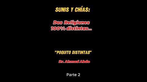 “Poquito distintas” Parte 2, Dr. Ahmad Abdo