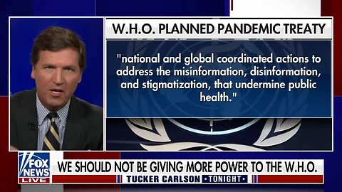 "Pandemic Treaty from W.H.O. Poses Major Threat to National Sovereignty"