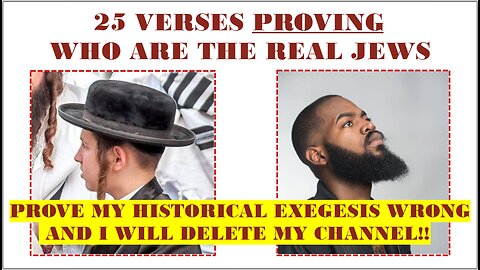 25 VERSES PROVING WHO ARE THE REAL JEWS