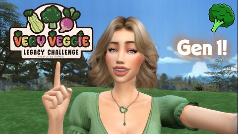 Very Veggie Legacy Challenge Sims 4 Gen. 1 Broccoli - WE HAVE NOTHING! LETS KNIT!🧶