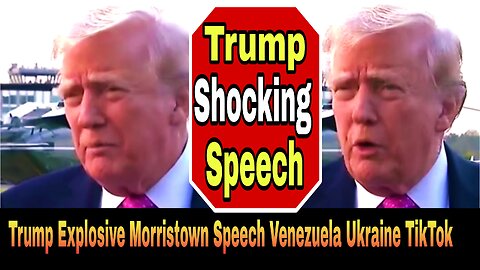 Trump Explosive Morristown Speech on Venezuela Ukraine TikTok #trump #news