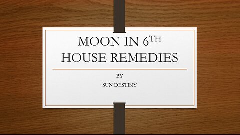 Moon in 6th house remedies