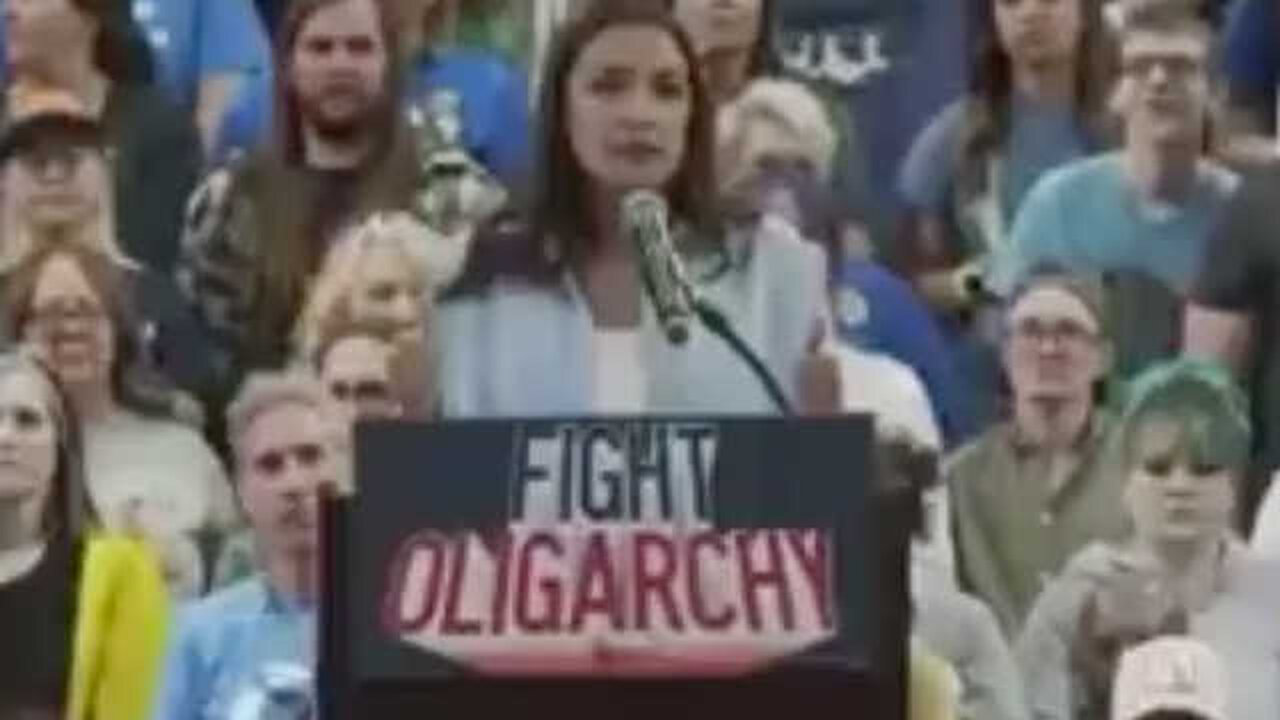 AOC Debuts New Accent at Commie Rally