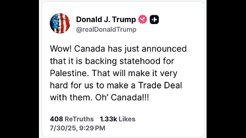 Letter from Canada July 31, 2025