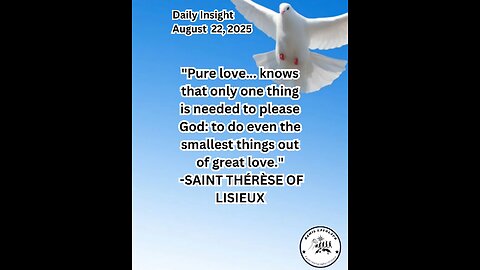 Daily Insight August 22, 2025 #faith #bible #Insight