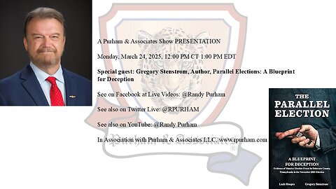 Special guest: Gregory Stenstrom, Author, A Parallel Election: A Blueprint for Deception
