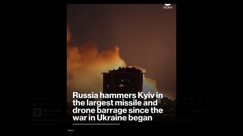 Russia hammers Kiev in overnight attack.