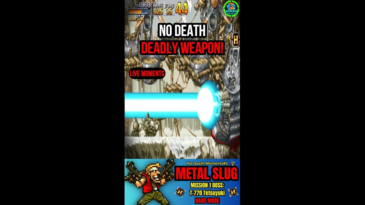 DEADLY WEAPON - Mission 1 Boss: Tetsuyuki - Metal Slug NO DEATH #shorts #nodeathchallenge