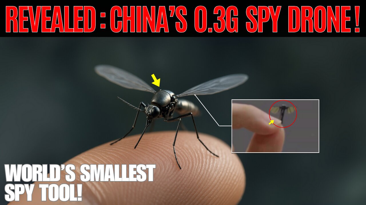 Stunning: China’s 0.3g Spy Drone That Disappears Into Thin Air!
