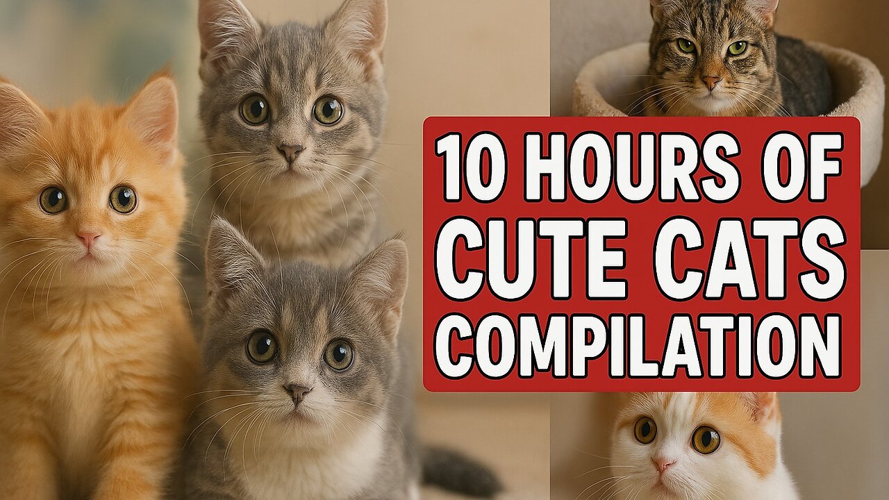10 hours of Cute Cats Compilation