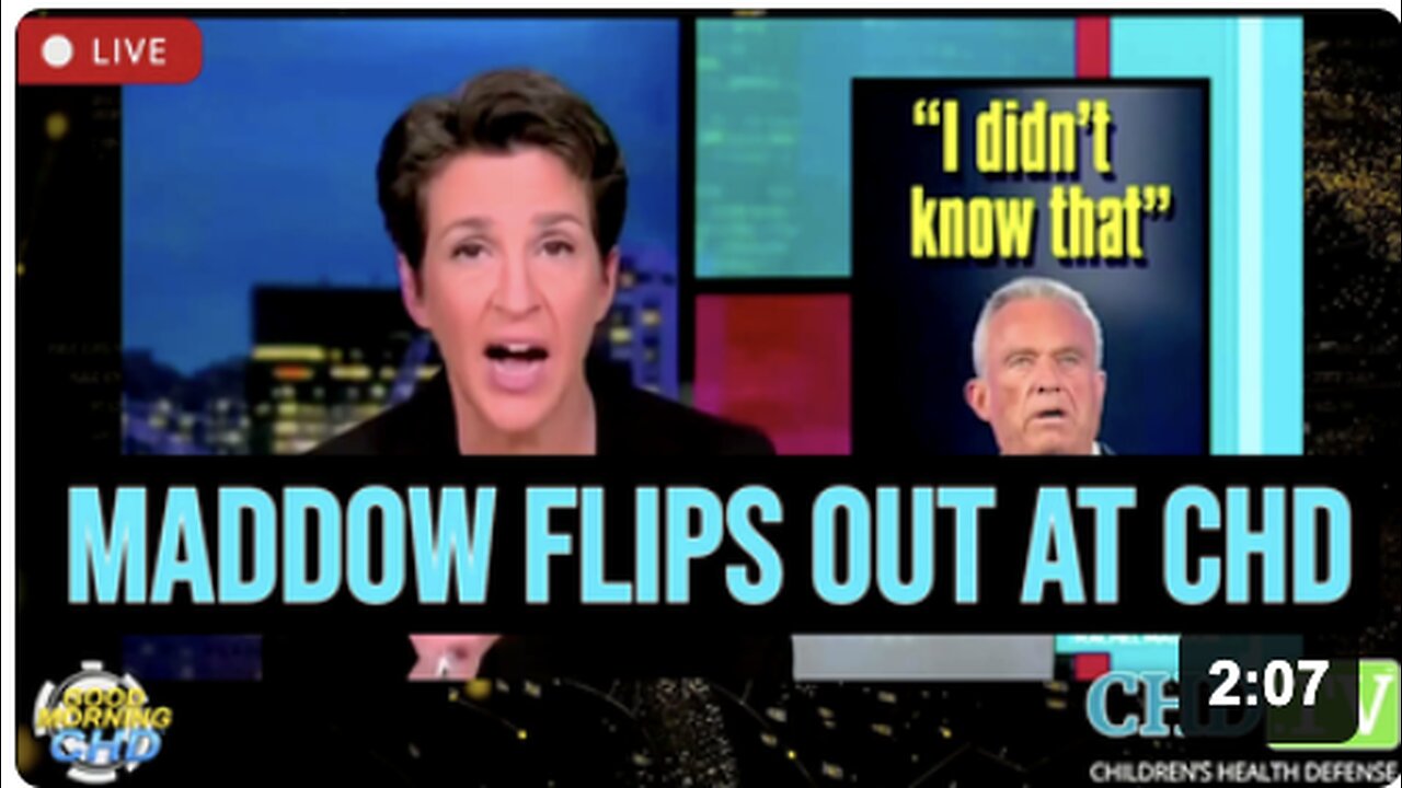 🚨Rachel Maddow FLIPS OUT on CHD for going to the center of the measles outbreak