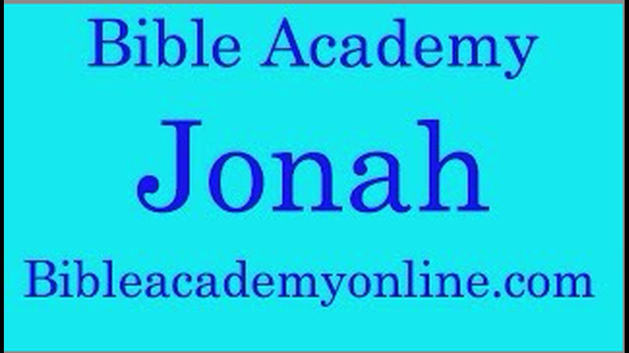Jonah 1:17-2:10 Lesson 3