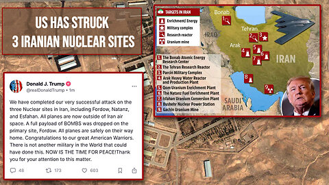 BREAKING: U.S. Has Struck 3 Iranian 🇮🇷 Nuclear Sites ☢️