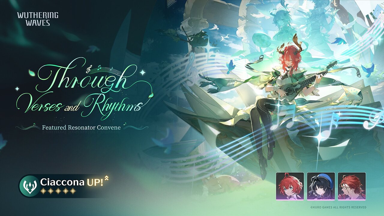 Wuthering Waves 1st Anniversary, V2.3 Fiery Arpeggio of Summer Reunion Part2 BannerGameplay Ciaccona