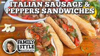 Italian Sausage & Peppers Sandwiches on the Blackstone Griddle