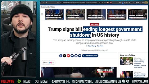 Trump ENDS Shutdown After Democrats CAVE | Tim Pool