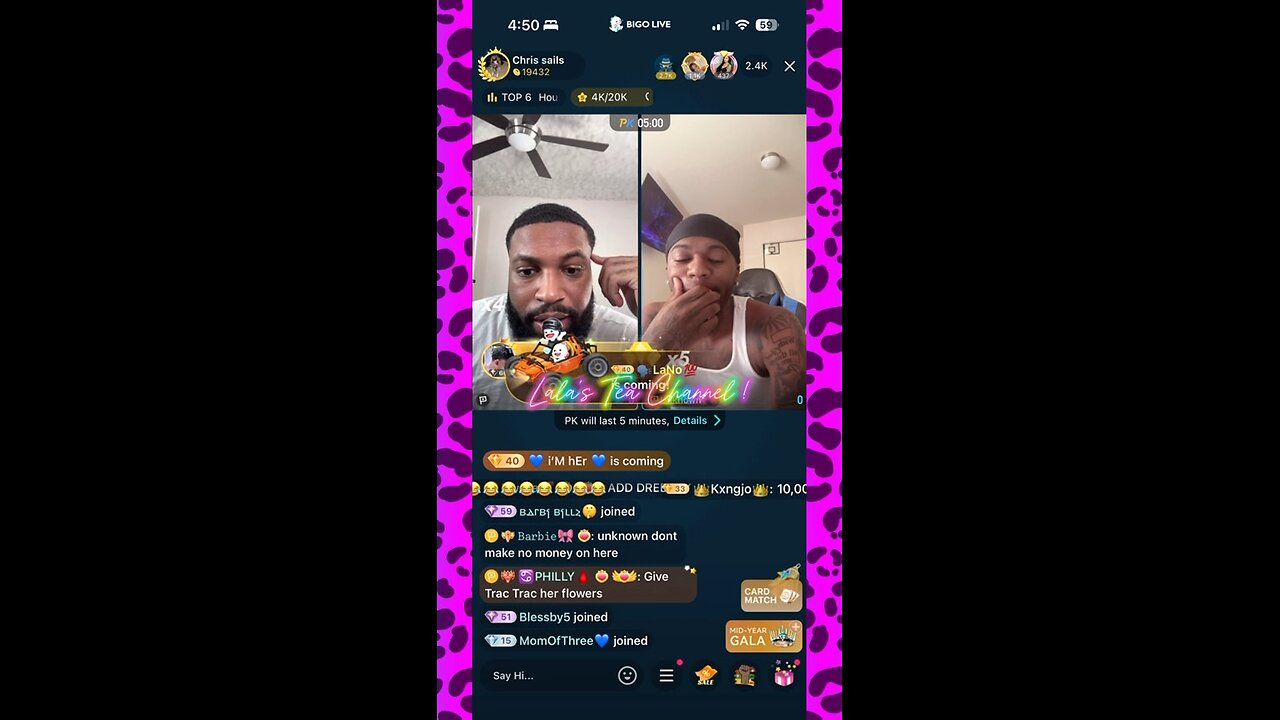 - CHRIS SAILS ; FIRST DAY ON THE APP GETTING GIFTED DOWN BY MOET GODDESS !