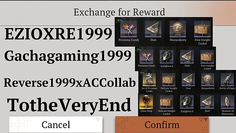 August 8, 2025 Clear Drop + Item Codes (Reverse 1999)