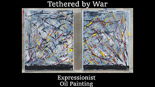 🎨 Tethered by War - A Powerful Abstract Reflection on Global Conflict