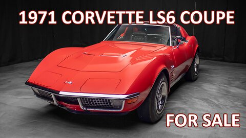 1971 RED LS6 CORVETTE FOR SALE BY COUNTYCORVETTE
