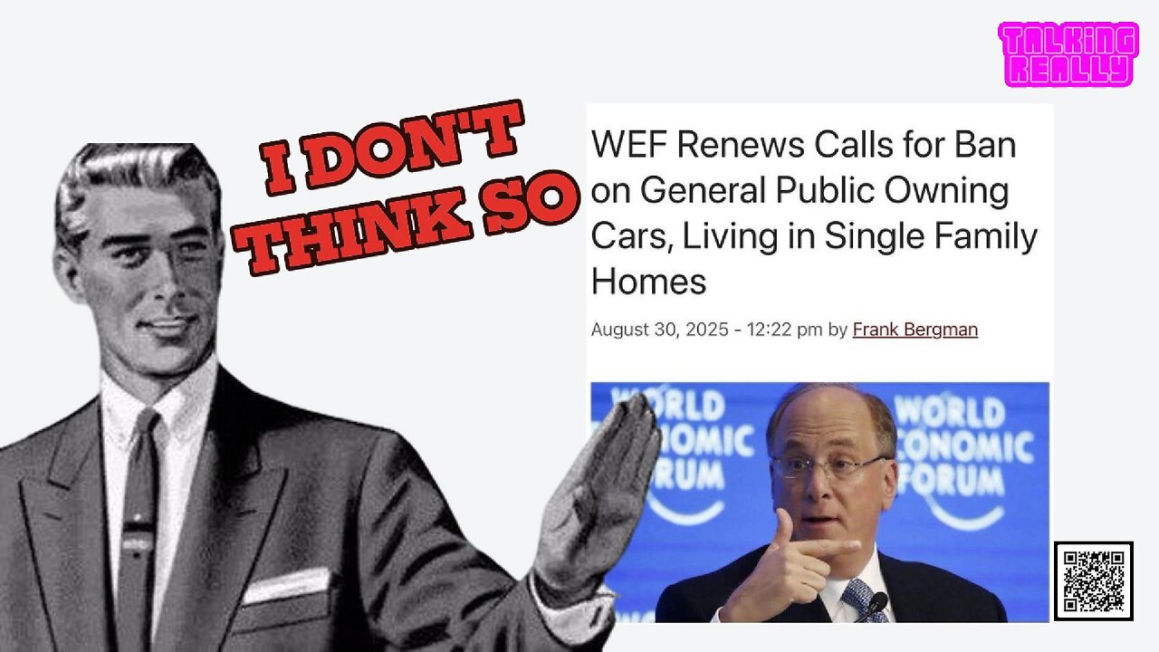 WEF renews call to ban private cars and living in single family homes