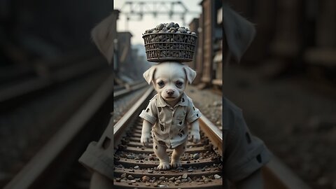 The poor puppy didn't have pig so, his rich friends making of him.