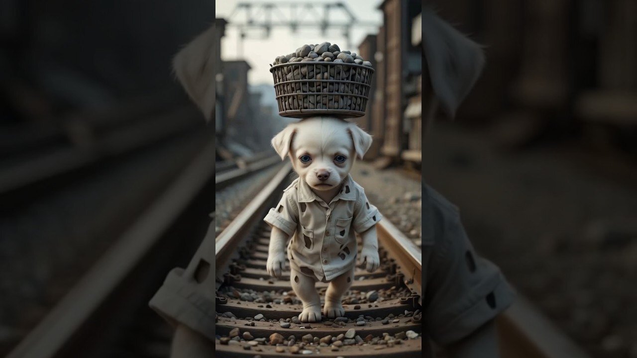 The poor puppy didn't have pig so, his rich friends making of him.