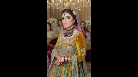 "Green & Maroon Bridal Magic You Can’t Miss! 💚❤️✨"