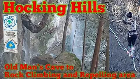 Hocking Forest - Old Mans Cave to Rock climbing and Repelling area - BT/NCT