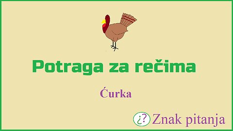 Potraga za rečima - Ćurka