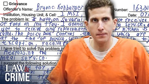 Bryan Kohberger's Creepy Handwritten Prison Complaints RELEASED