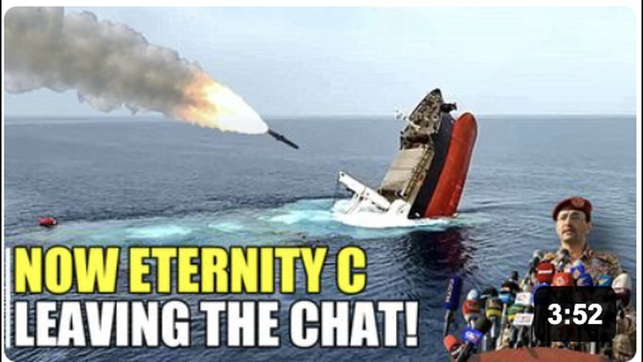 ETERNITY C bulk carrier is sinking completely to the bottom of the Red Sea