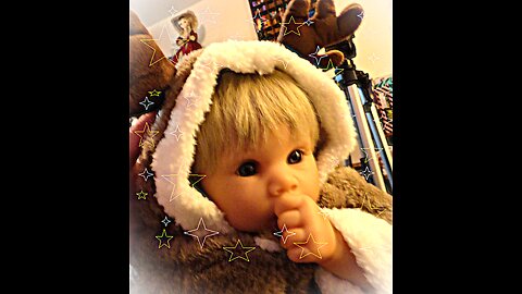 Reindeer dog costume from Dollar Tree for DOLLS