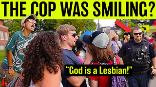 Preacher Gets MOBBED in Front of POLICE at Pride Festival!