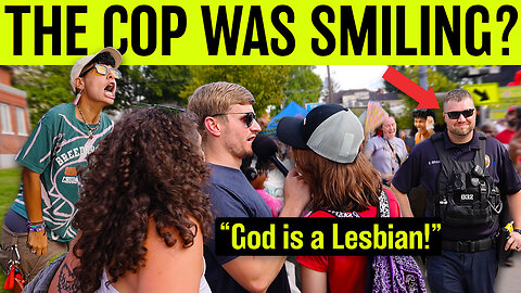Preacher Gets MOBBED in Front of POLICE at Pride Festival!