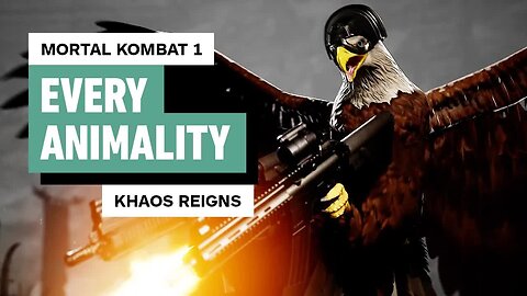 Mortal Kombat 1 - Khaos Reigns - All Animalities (4K)