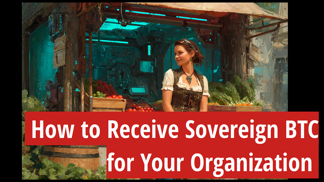 How to Receive Sovereign Crypto for Your Organization