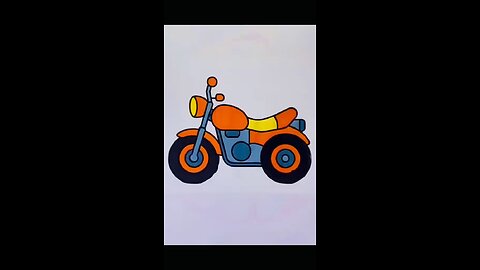 Incredible bike sketching and colouring