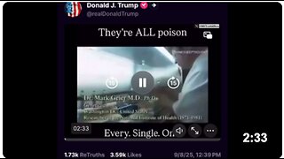 Trump's Message about Vaccines On X