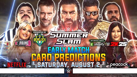 WWE SummerSlam 2025 Saturday - Match Card Predictions | Bevelock