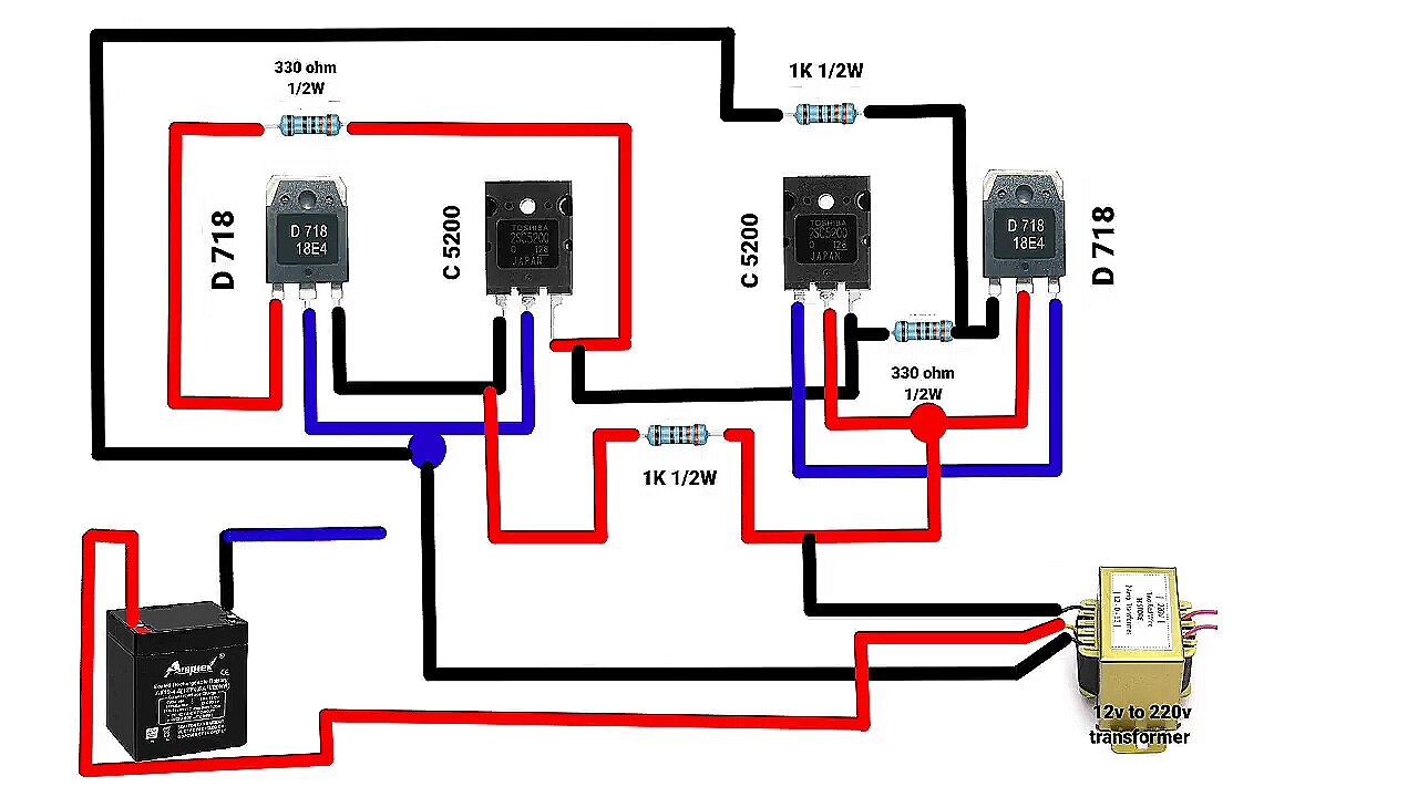 Make Your Own Home Inverter | Full Circuit Diagram. #InverterCircuit #DIYInverter #HomeInverter