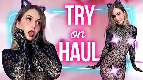 (4k) Transparent Lingerie Try on haul | Sheer try on review | See through | Cosplay TRY ON HAUL