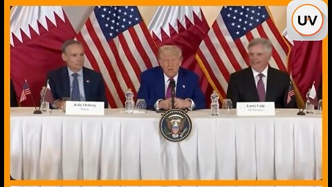 President Trump Participates in a Roundtable on UVue ReCast | w/ Business Leaders in Qatar