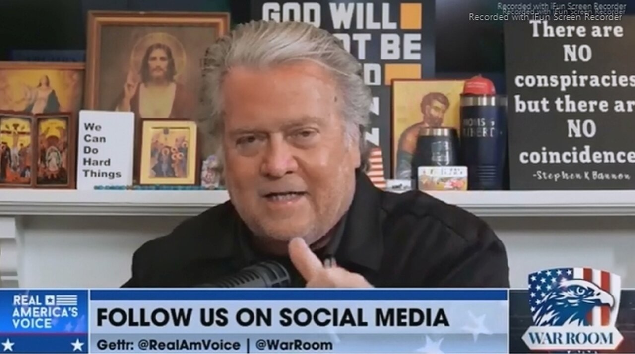 BANNON>THEY'RE WAITING TRUMP OUT-TRYING TO CRASH MARKETS - THIS IS WAR BETTER KNOW THAT OR YOURE GOING TO GET YOUR ASSES KICKED - 25 mins.