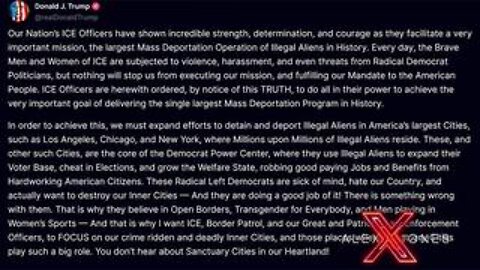 Trump Makes Major Announcement...Top Democrat Cities To Be Targeted! Illegals Deported!
