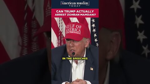 Can Trump actually arrest Zohran Mamdani.