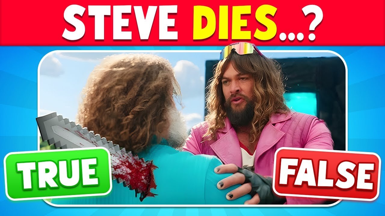 MINECRAFT: True or False Quiz...? ✔️❌ | Do you really know the Minecraft Movie? 🎬💥🎮