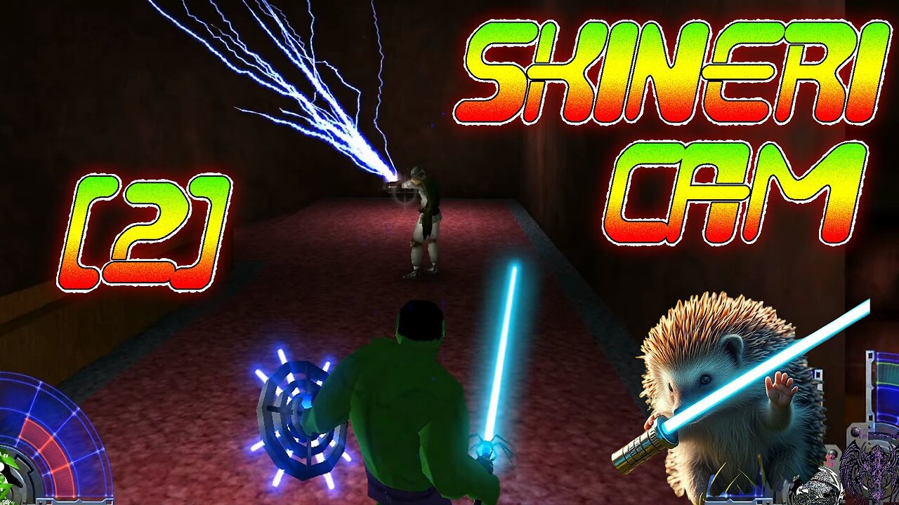Teaching Skineri how to play Jedi Knight |2| Lightsaber Combat Basics SKINERI🎥 [CZ/EN]