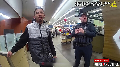 🚨 Shoplifter Runs from Police After Fake Story — Takedown Caught on Camera! 👮