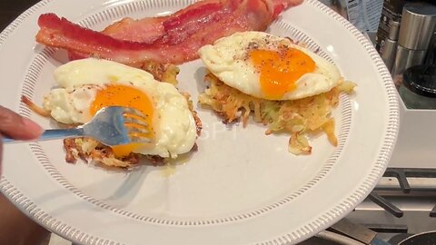 Cabbage and Potato Rosti Brunch